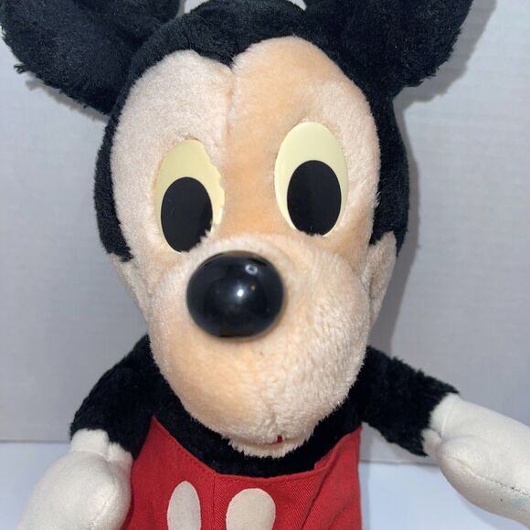 Vintage Disney Mickey Mouse Red Pants Plush 15" Playskool 70130 Stuffed Toy - Picture 2 of 12